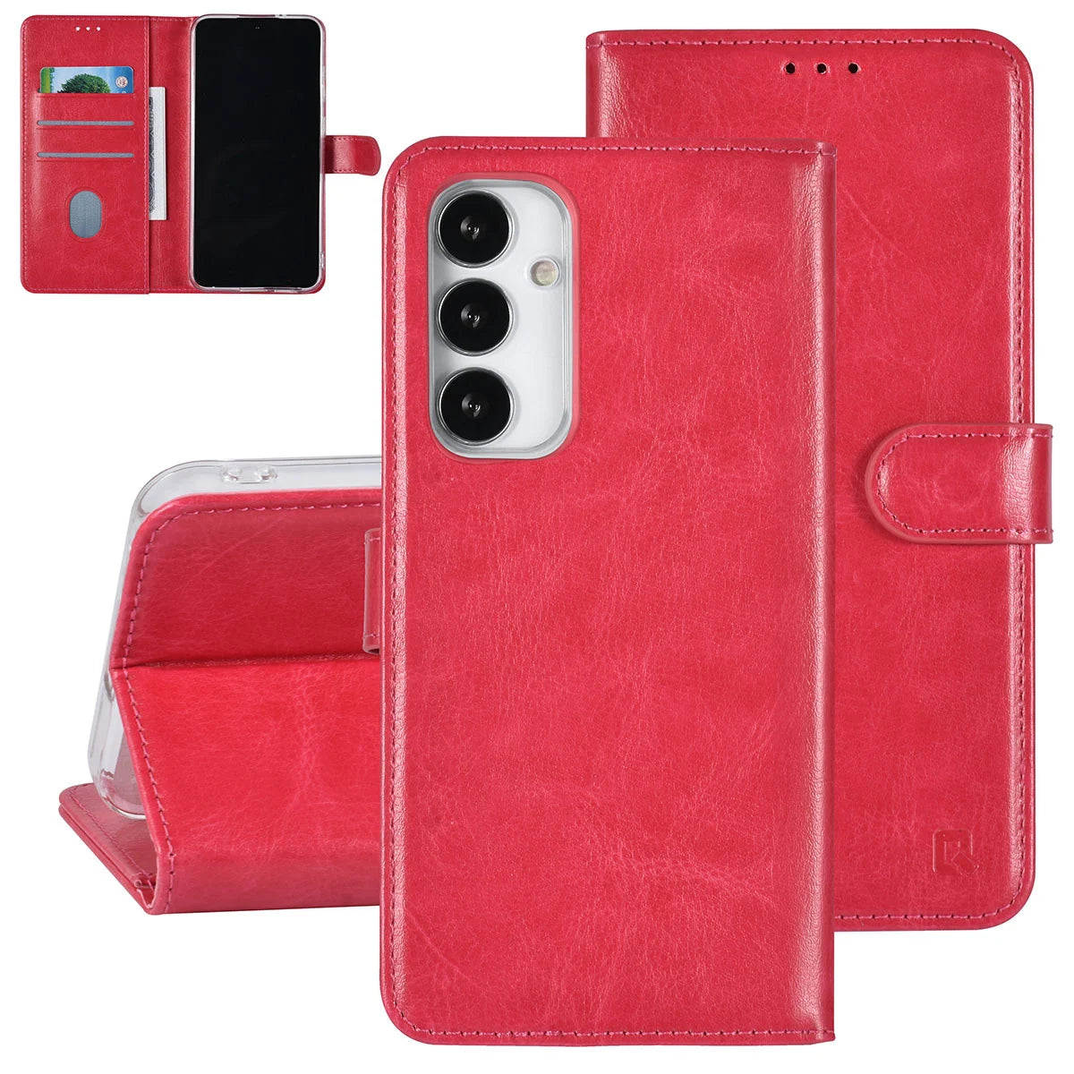 Tuniq Samsung Galaxy S23 FE - Θήκη Πορτοφόλι από Δερματίνη - Ροζ