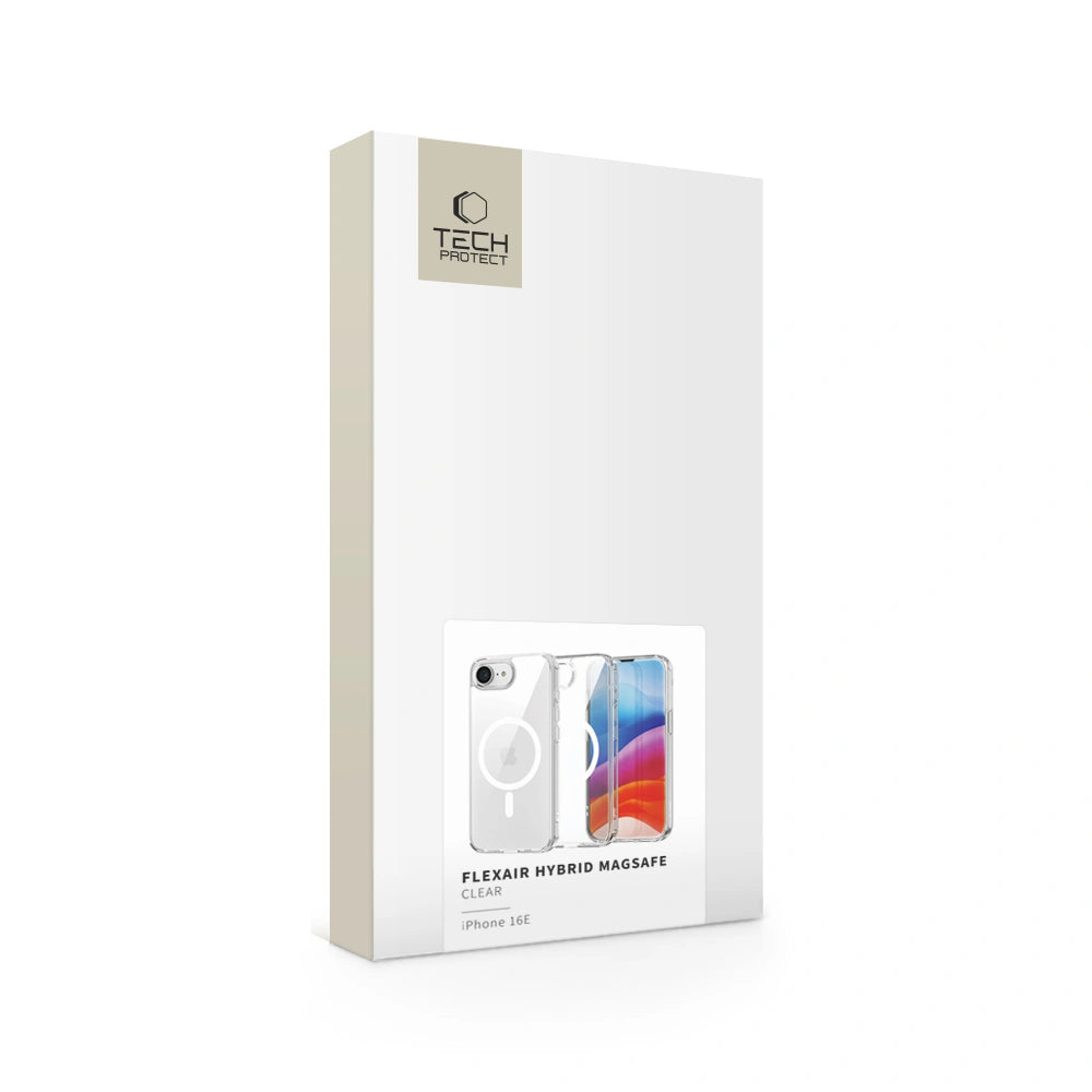 Tech-Protect iPhone 16e Flexair Hybrid MagSafe Σκληρή Θήκη με Πλαίσιο Σιλικόνης και MagSafe - Διάφανη