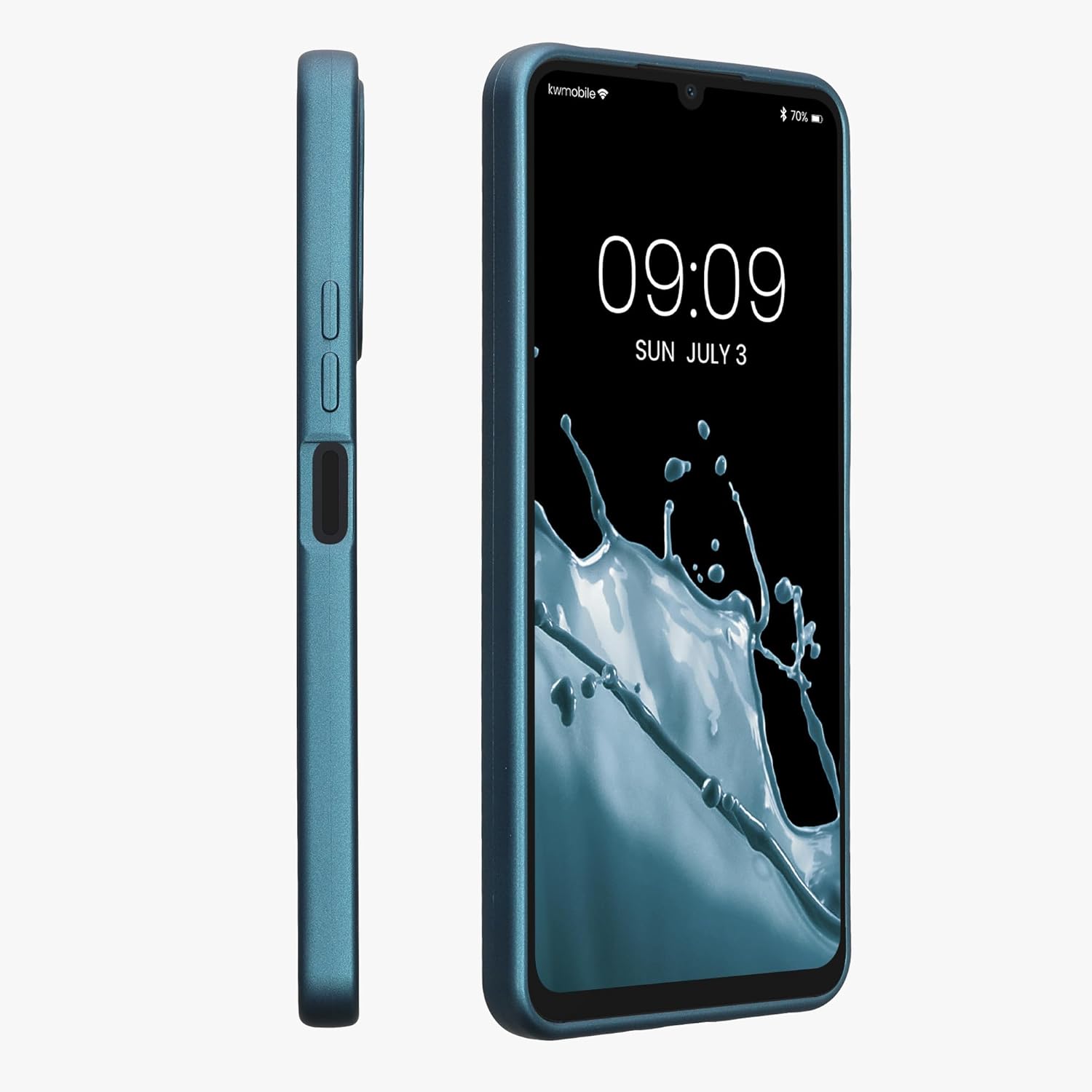 KW Xiaomi Redmi 13C / Poco C65 Θήκη Σιλικόνης TPU - Metallic Caribbean Blue