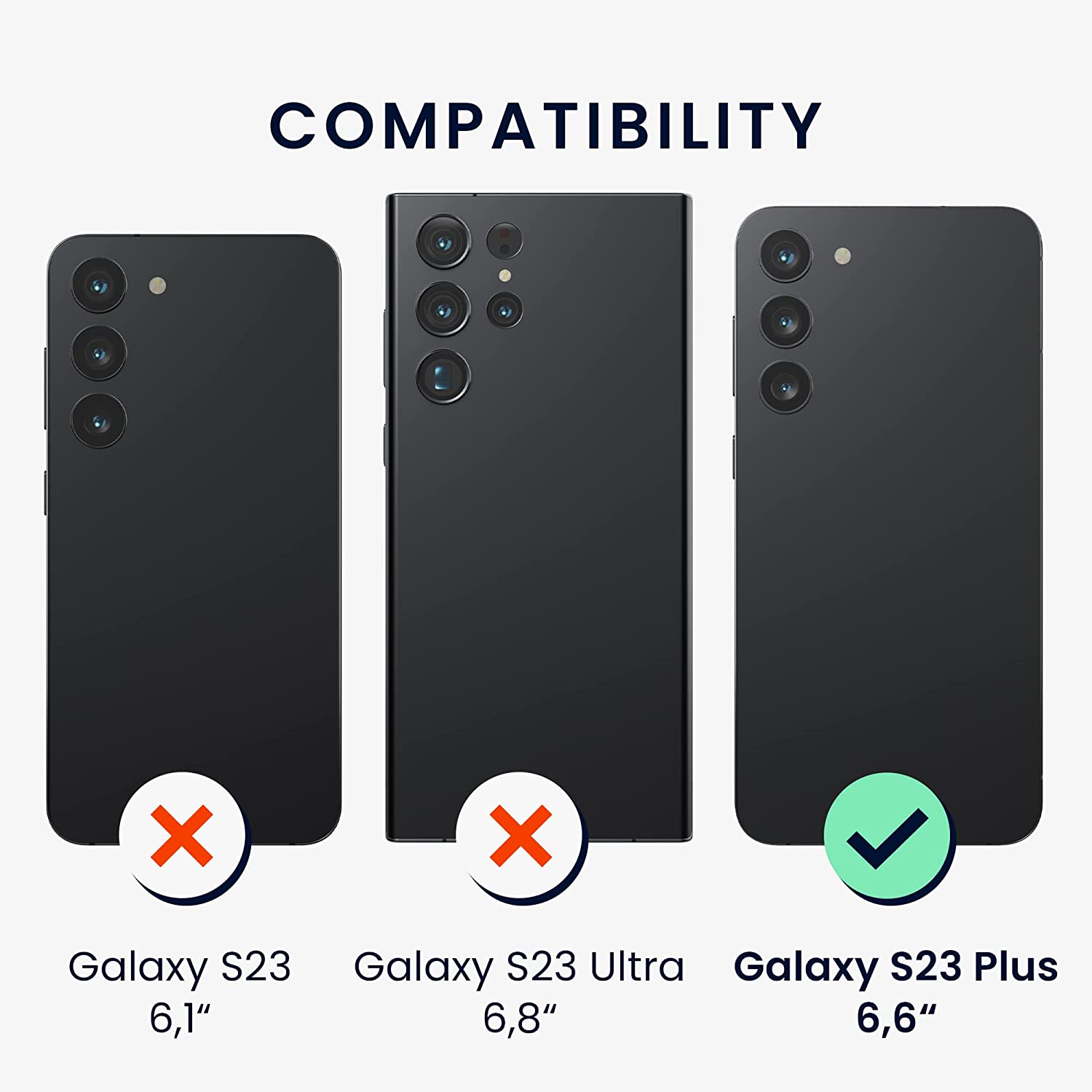 KW Samsung Galaxy S23 Plus - 3 Μεμβράνες Προστασίας Οθόνης - Διάφανες - 60301.1