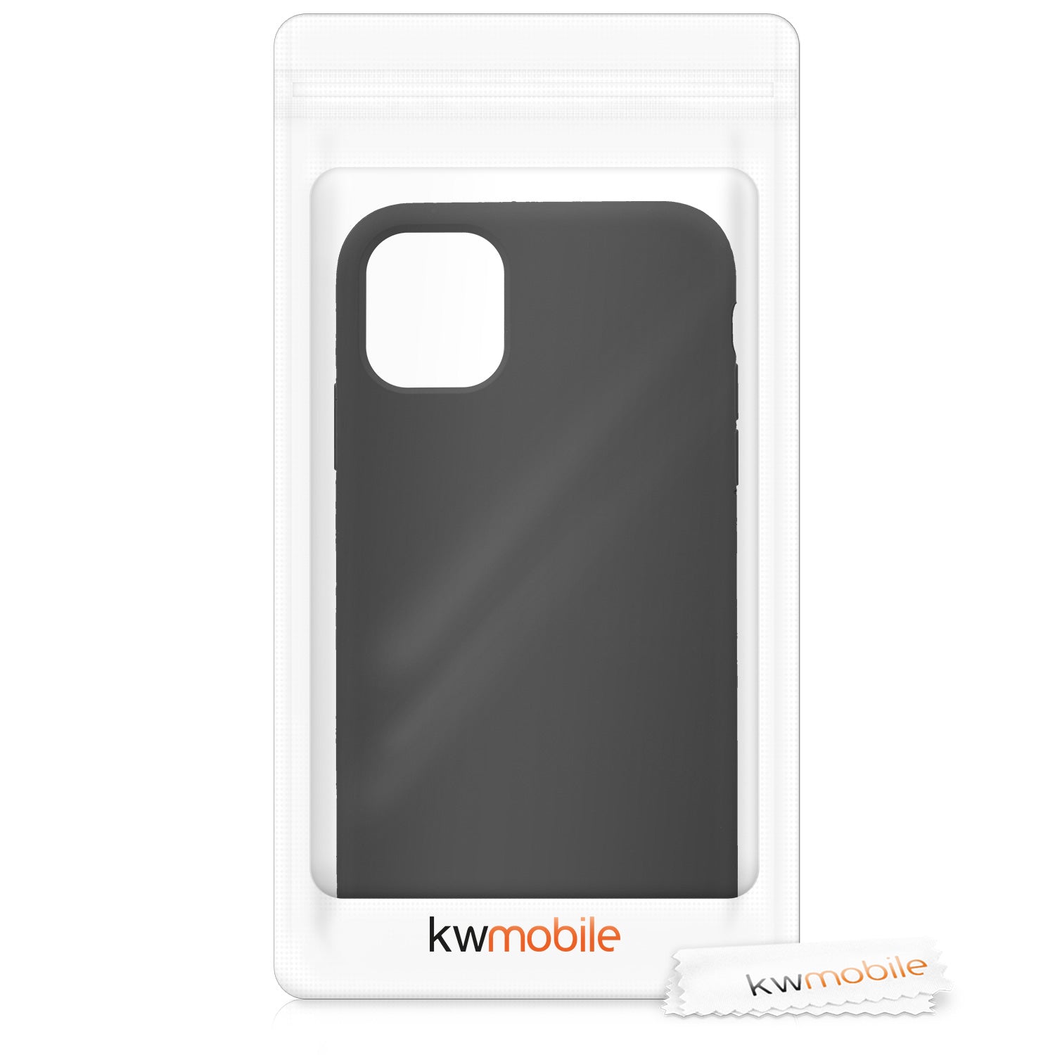 KW iPhone 11 Θήκη Σιλικόνης Rubber TPU - Black - 49724.01