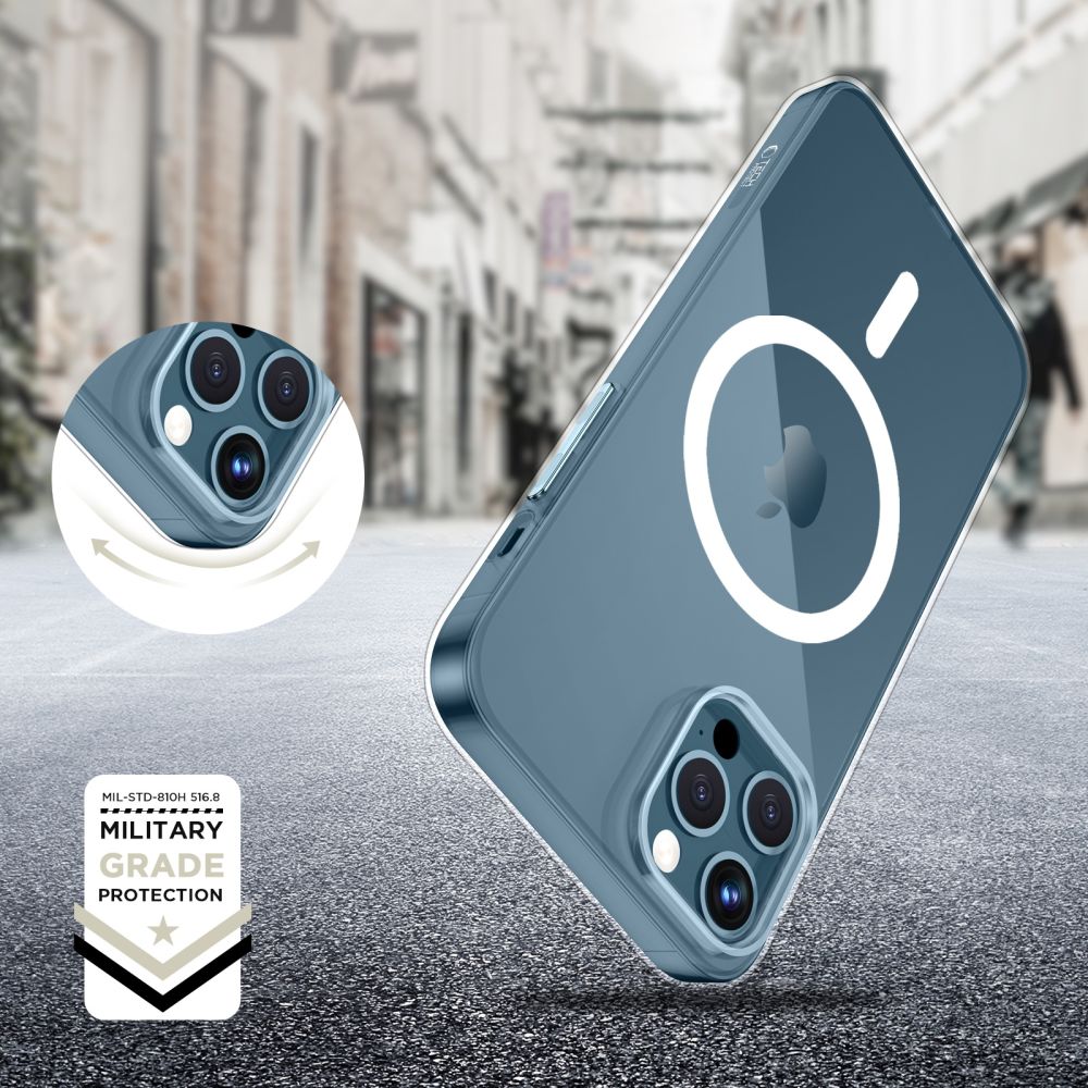 Tech-Protect iPhone 12 / 12 Pro Flexair Θήκη Σιλικόνης TPU με MagSafe - Διάφανη