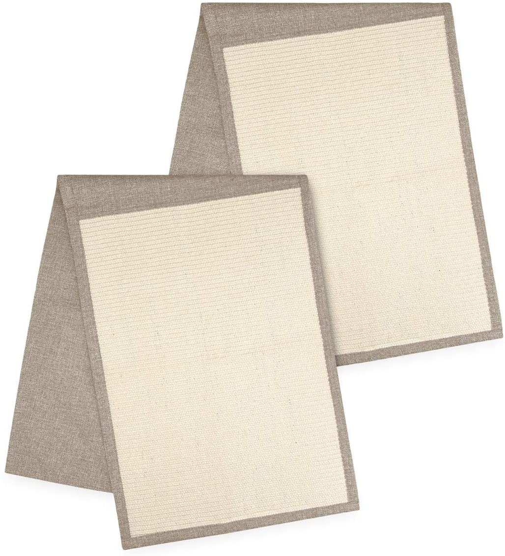 Navaris Cat Scratch Mats Sofa Shield Σετ με 2 Προστατευτικά Καναπέ από Γρατζουνιές Γάτας - Light Brown / White - 46354.24.02