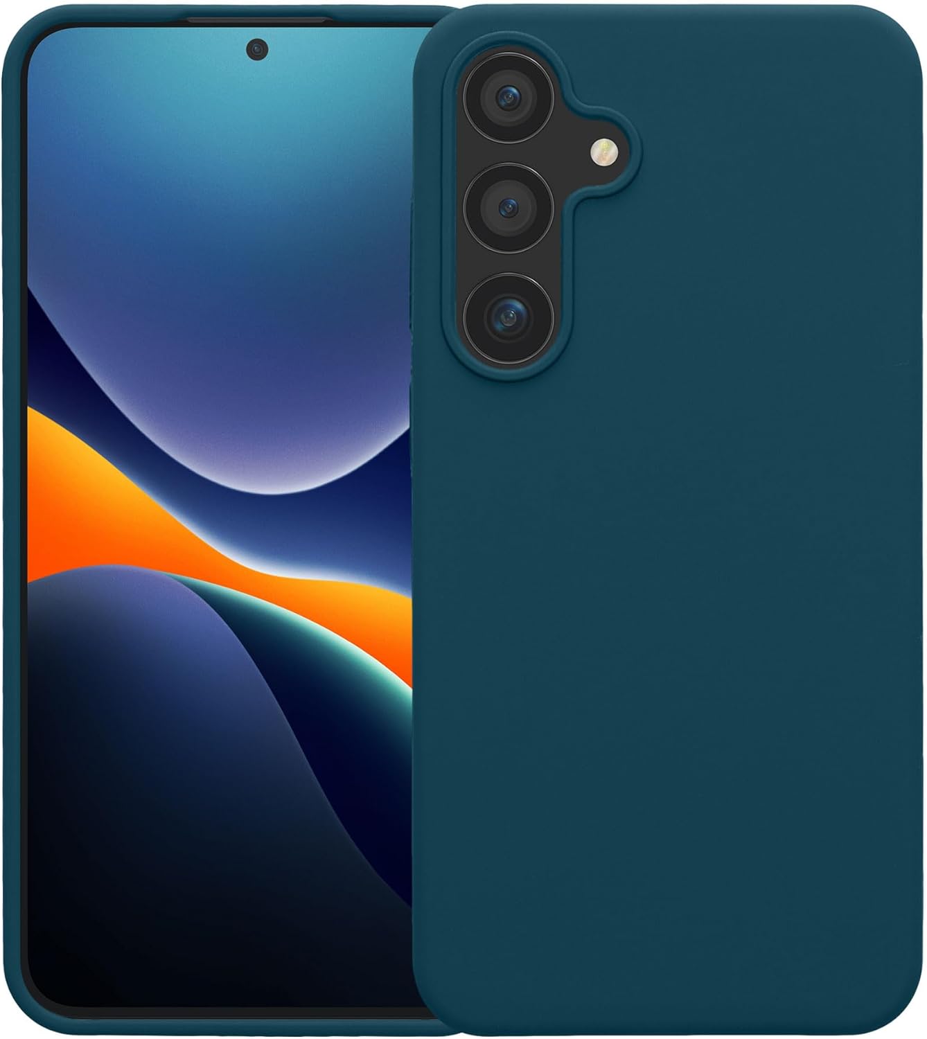 KW Samsung Galaxy S24+ Θήκη Σιλικόνης Rubberized TPU - Teal Matte