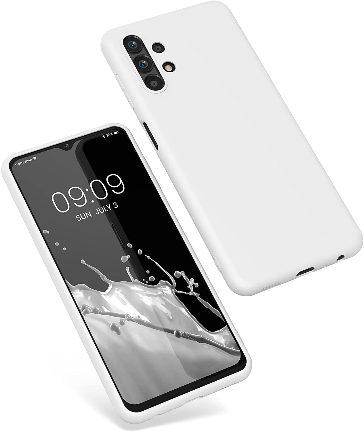 KW Samsung Galaxy A13 4G Θήκη Σιλικόνης TPU - White Matte - 57805.48