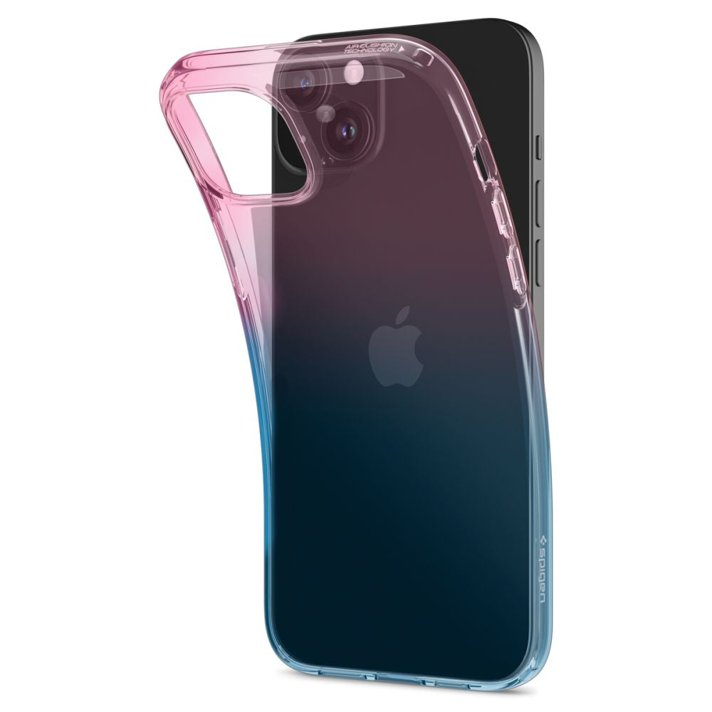Spigen iPhone 15 Liquid Crystal Θήκη Σιλικόνης - Gradation Pink