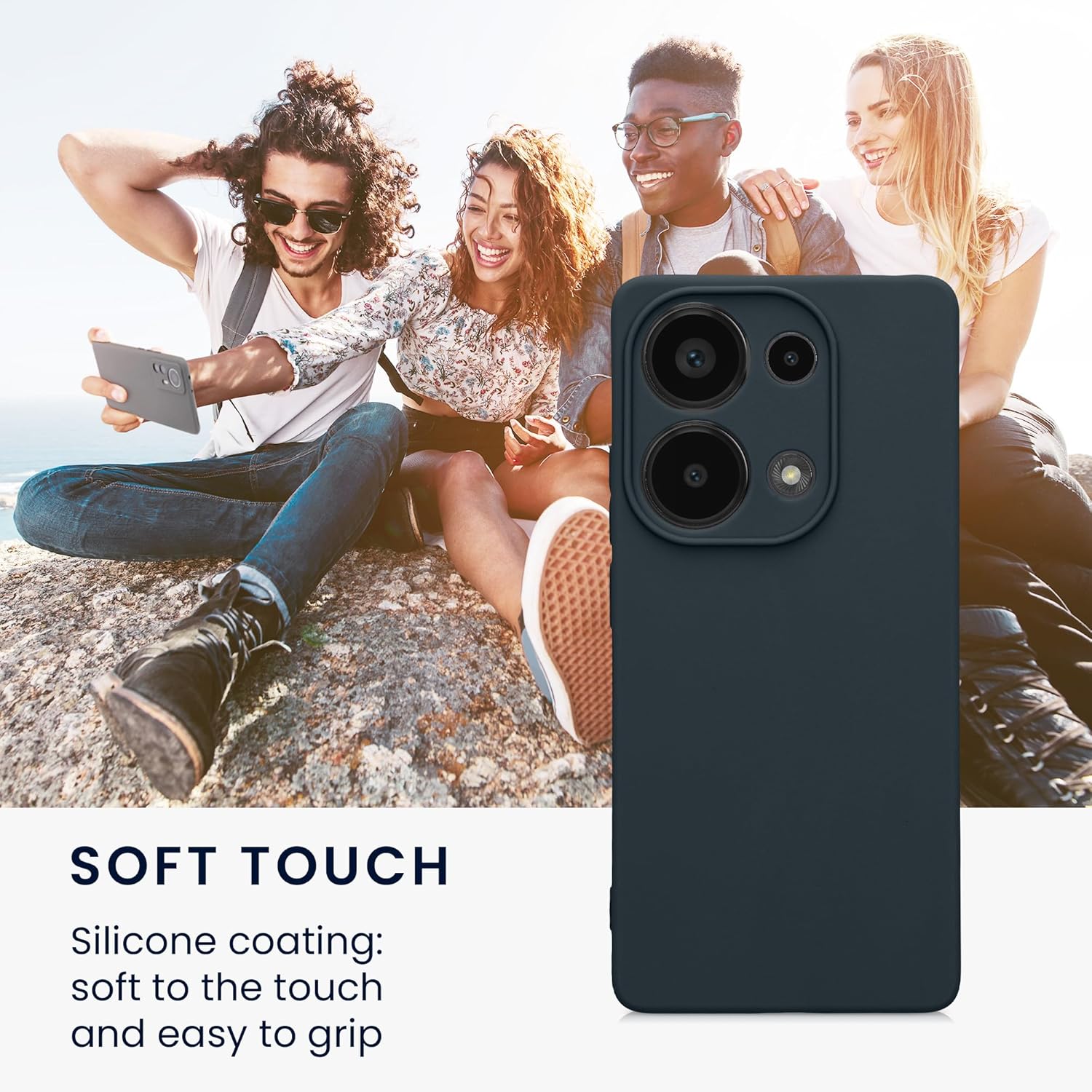 KW Xiaomi Redmi Note 13 Pro 4G Θήκη Σιλικόνης TPU - Dark Slate