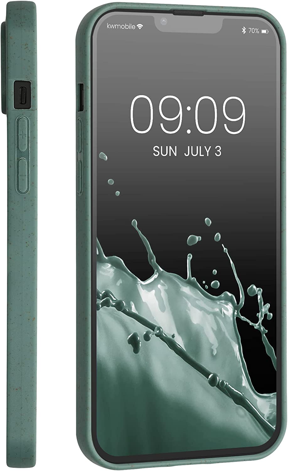 Kalibri iPhone 14 Plus Θήκη Σιλικόνης TPU με Ανακυκλώσιμο και Βιοδιασπώμενο Υλικό - Forest Green - 59218.166