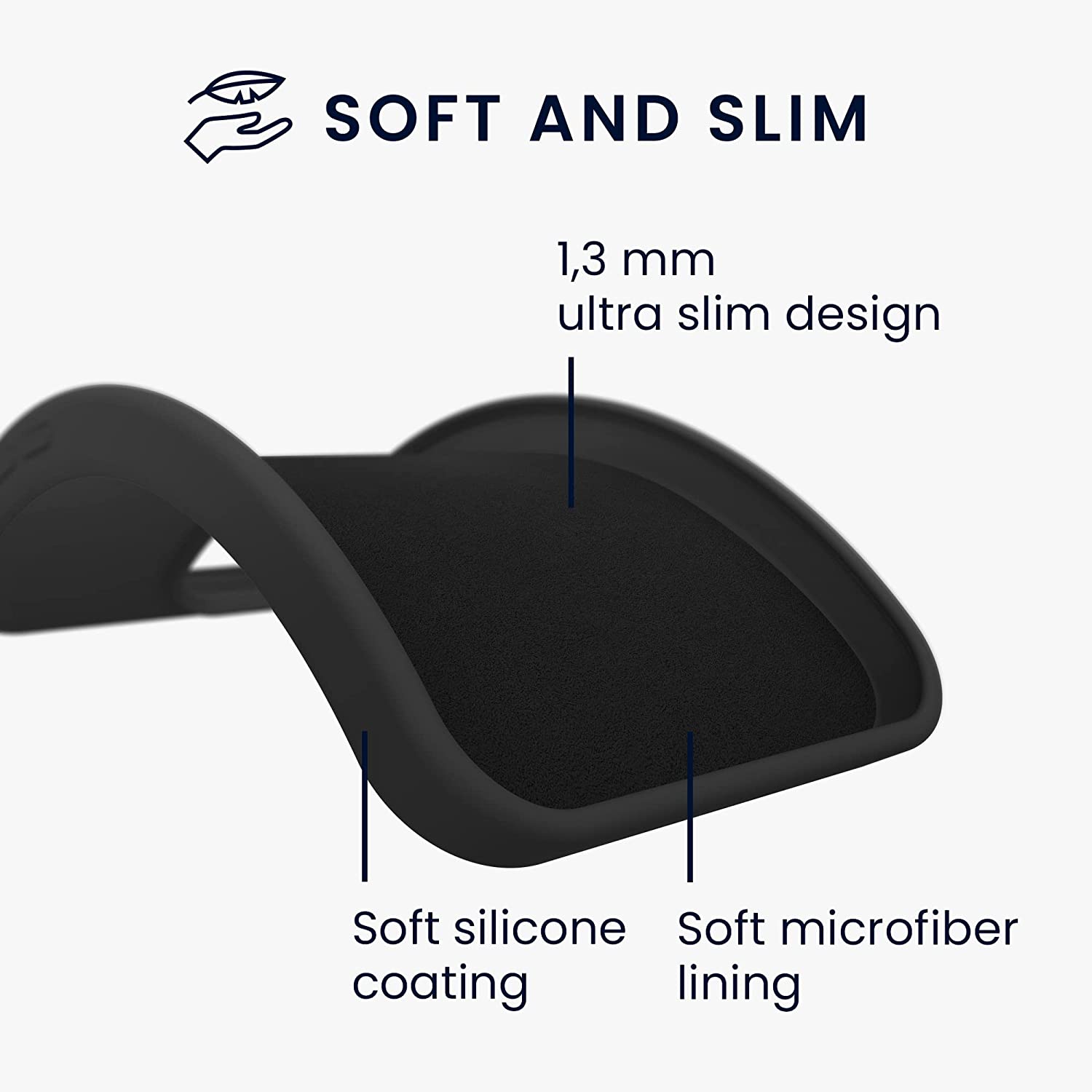 KW Samsung Galaxy A13 4G Θήκη Σιλικόνης Rubberized TPU - Black - 58049.01