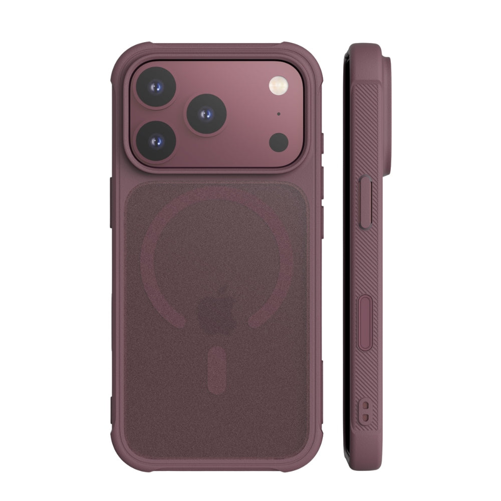 Araree iPhone 18 Pro / iPhone 17 Pro - Σκληρή Θήκη με Πλαίσιο Σιλικόνης MagSafe - Duple M Armor - Burgundy
