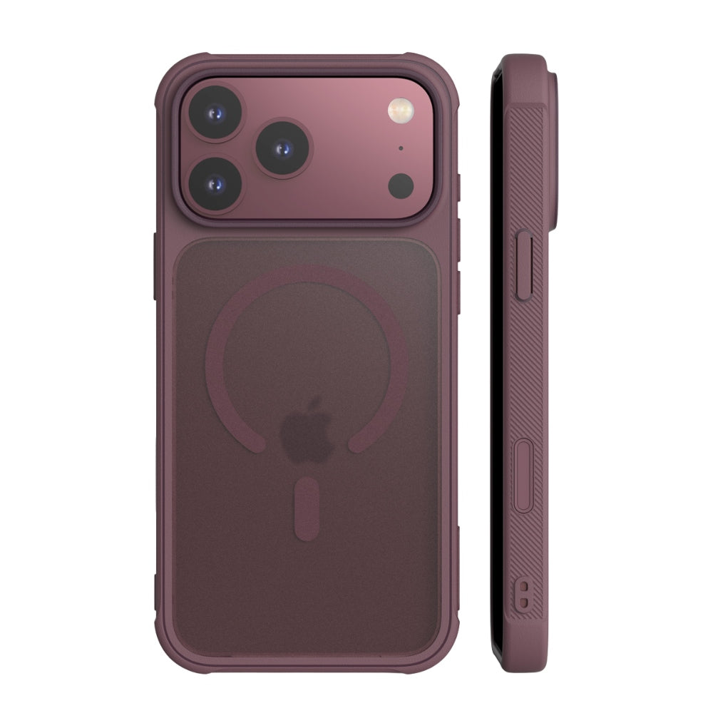 Araree iPhone 18 Pro Max / iPhone 17 Pro Max - Σκληρή Θήκη με Πλαίσιο Σιλικόνης MagSafe - Duple M Armor - Burgundy