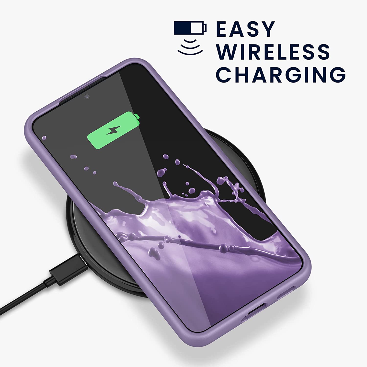 KW Samsung Galaxy S22 Plus Θήκη Σιλικόνης Rubberized TPU - Violet Purple - 56761.222