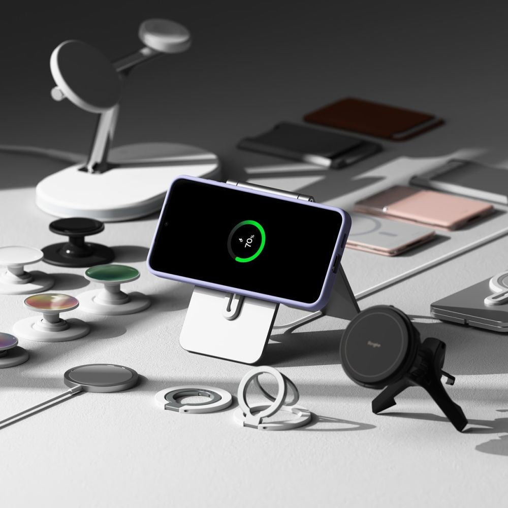 Ringke Samsung Galaxy S25 Silicone Magnetic MagSafe Case Θήκη Σιλικόνης με MagSafe - Lavender