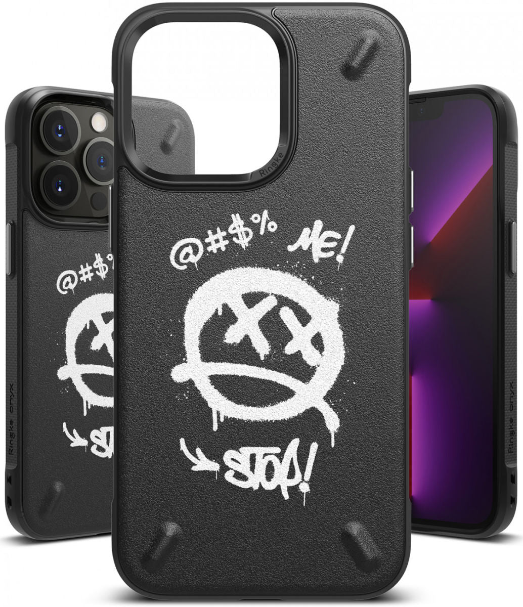 Ringke iPhone 13 Pro Onyx Durable TPU Case Θήκη Σιλικόνης - Design Graffiti - Black