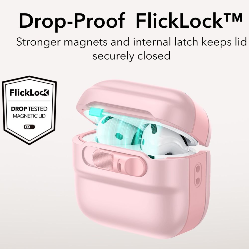 ESR AirPods 4 Θήκη από Σκληρό Πλαστικό με MagSafe - Pulse Halolock - Pink