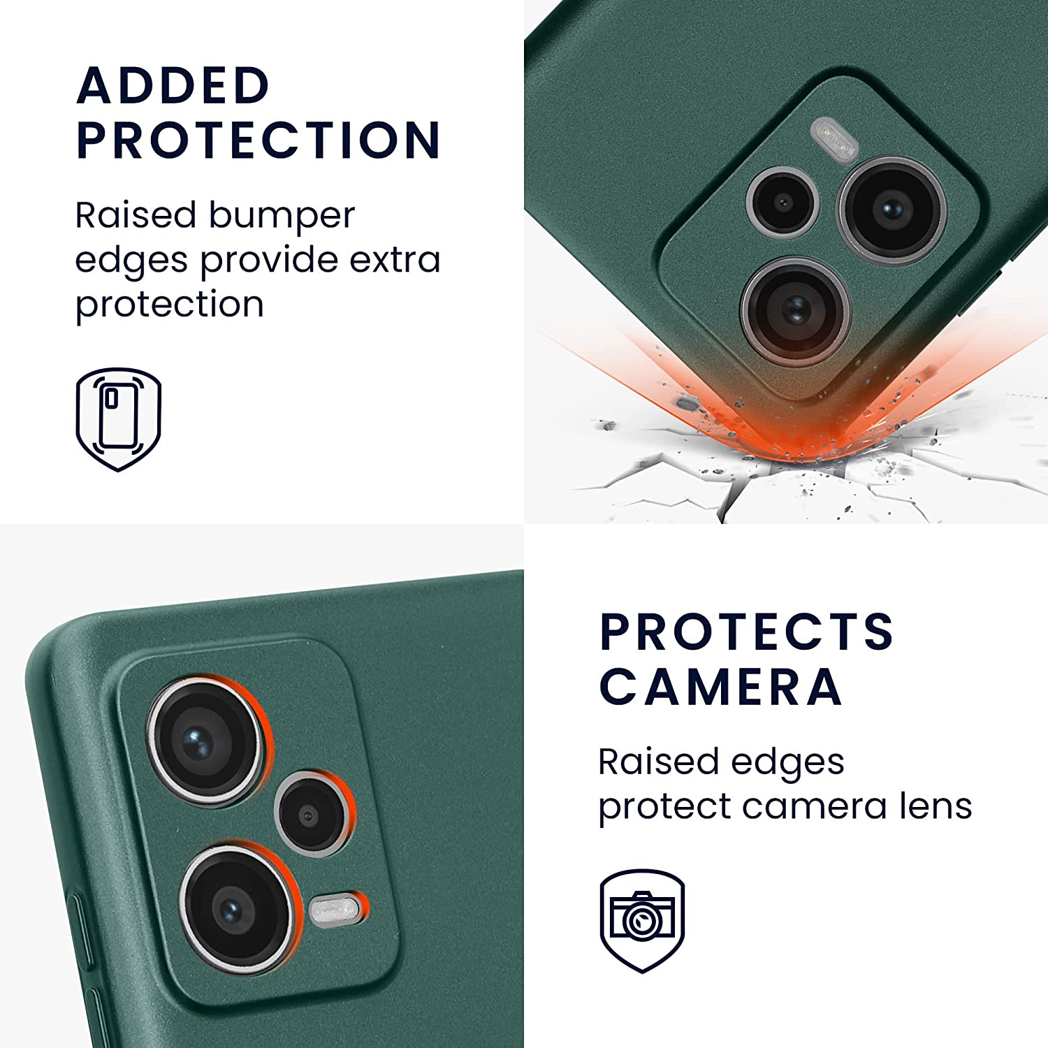 KW Xiaomi Redmi Note 12 Pro+ Θήκη Σιλικόνης TPU - Metallic Teal - 60712.14