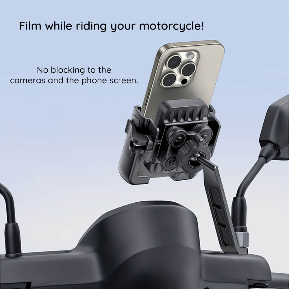 Baseus GoTrip - Universal Βάση Κινητού για Μοτοσυκλέτα - Cluster Black