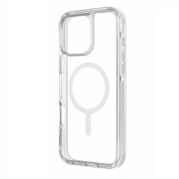 Uniq iPhone 16 Pro Combat Luminous Magclick Σκληρή Θήκη με Πλαίσιο Σιλικόνης και MagSafe - Διάφανη / White