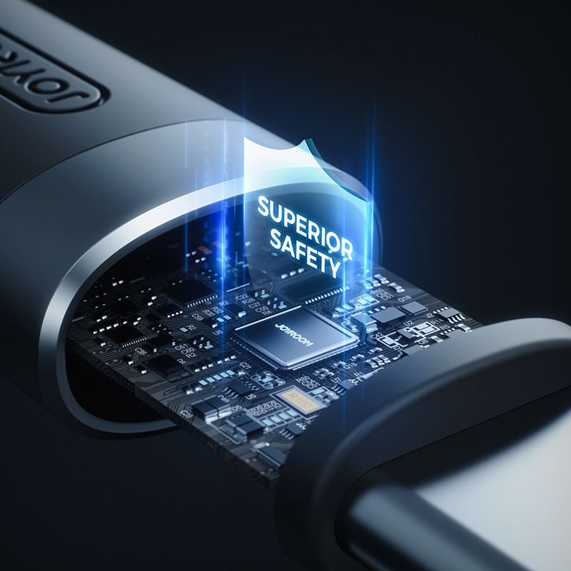 Joyroom Liquid Silicone S-1830N9 PD 60W 3A - Καλώδιο Δεδομένων και Φόρτισης Type-C to Type-C 1.8M - Black