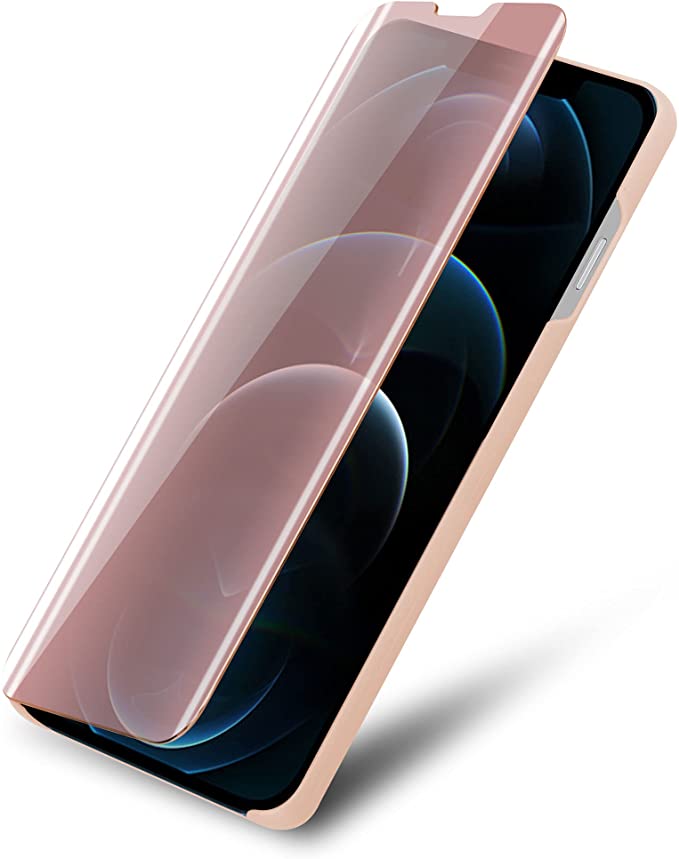 Cadorabo iPhone 13 Pro Clear View Θήκη Βιβλίο - Pink