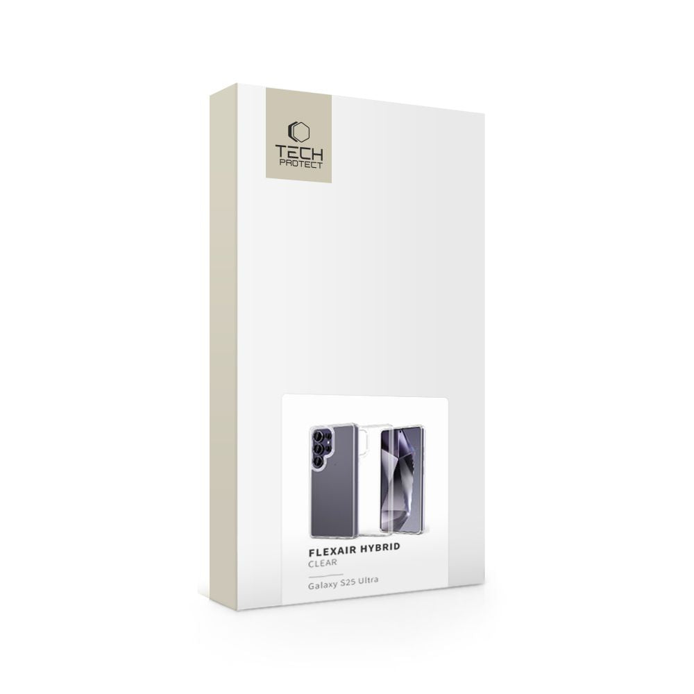 Tech-Protect Samsung Galaxy S25 Ultra Flexair Hybrid Σκληρή Θήκη με Πλαίσιο Σιλικόνης - Διάφανη