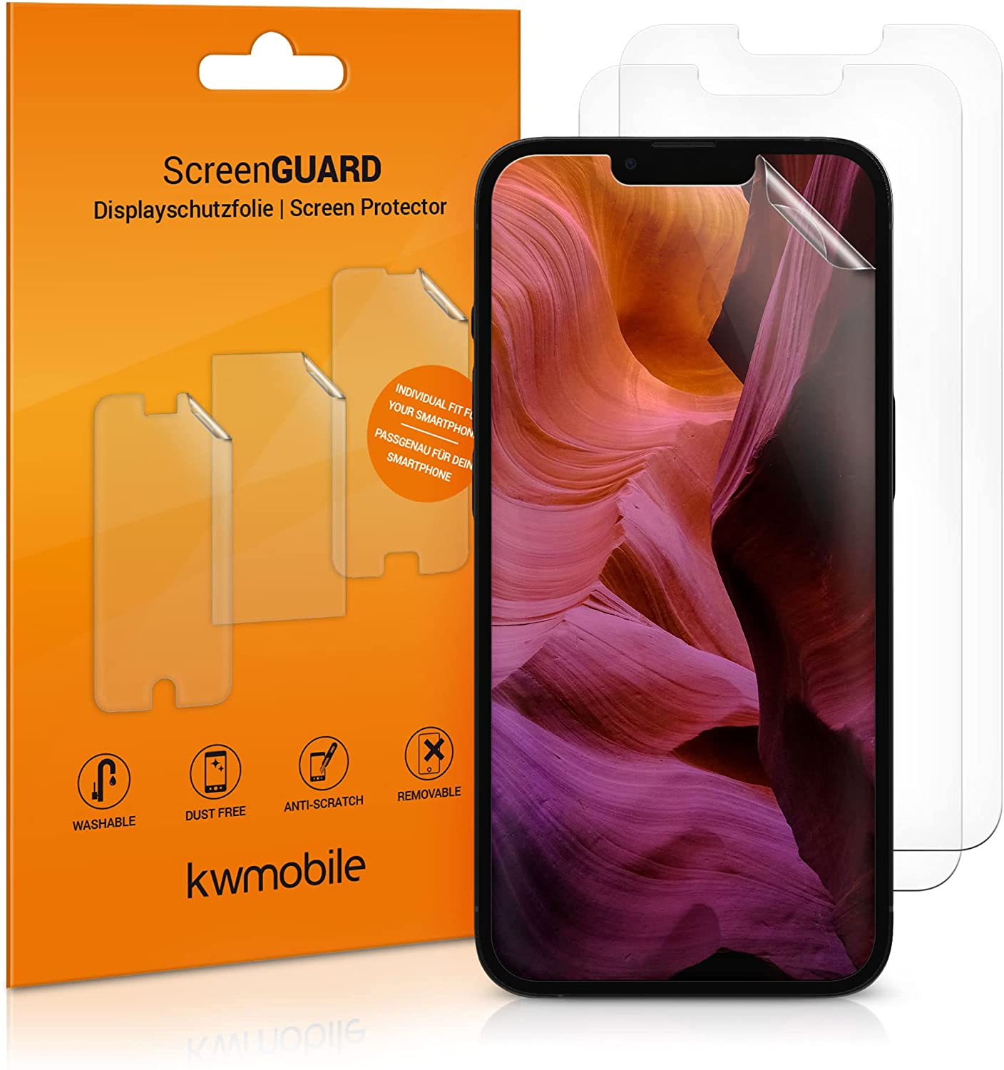 KW iPhone 13 Pro - Τρεις Μεμβράνες Προστασίας Οθόνης - Διάφανες - 56421.1