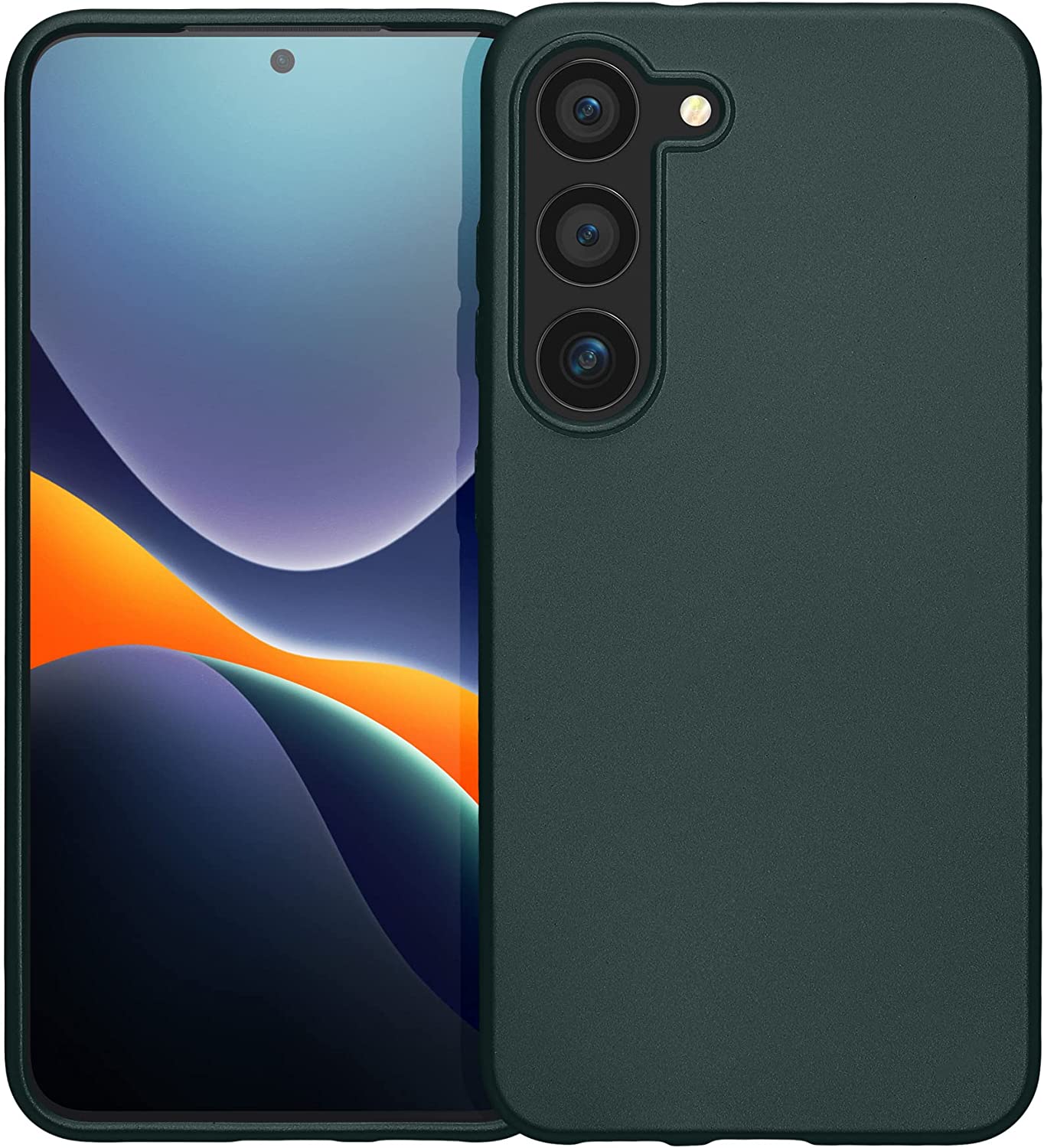 KW Samsung Galaxy S23 Θήκη Σιλικόνης TPU - Metallic Petrol Blue - 60312.14