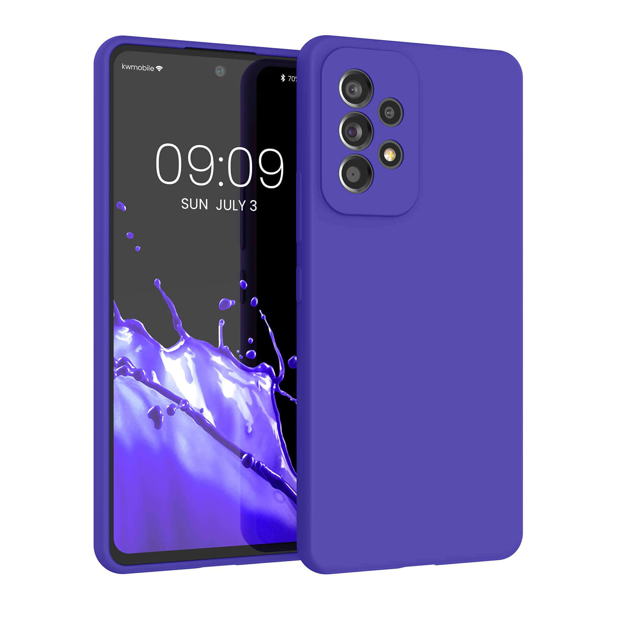 KW Samsung Galaxy A53 5G Θήκη Σιλικόνης Rubber TPU - Blue Violet - 57835.234
