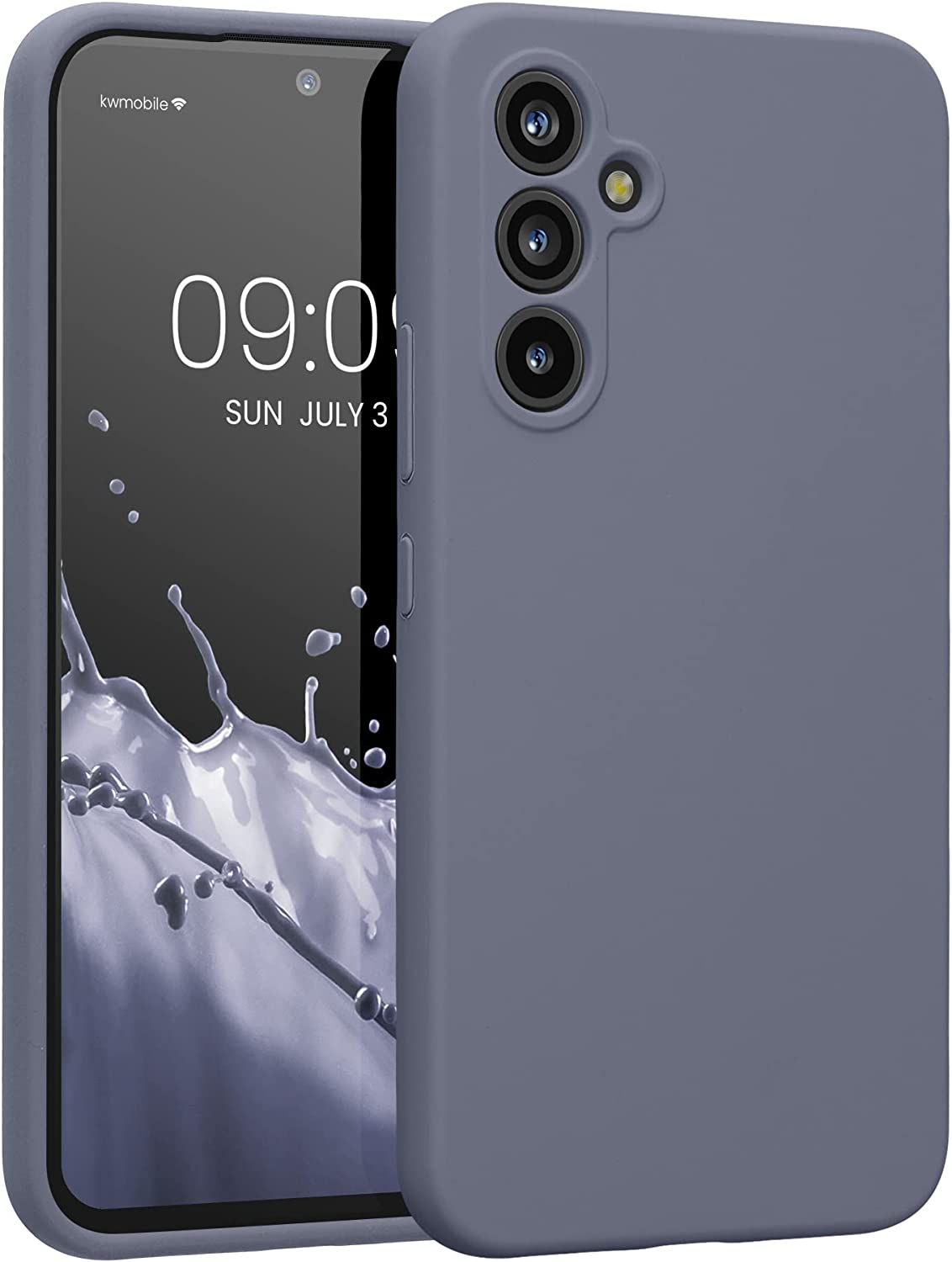 KW Samsung Galaxy A54 5G Θήκη Σιλικόνης Rubberized TPU - Matte Lavender Grey - 60795.136