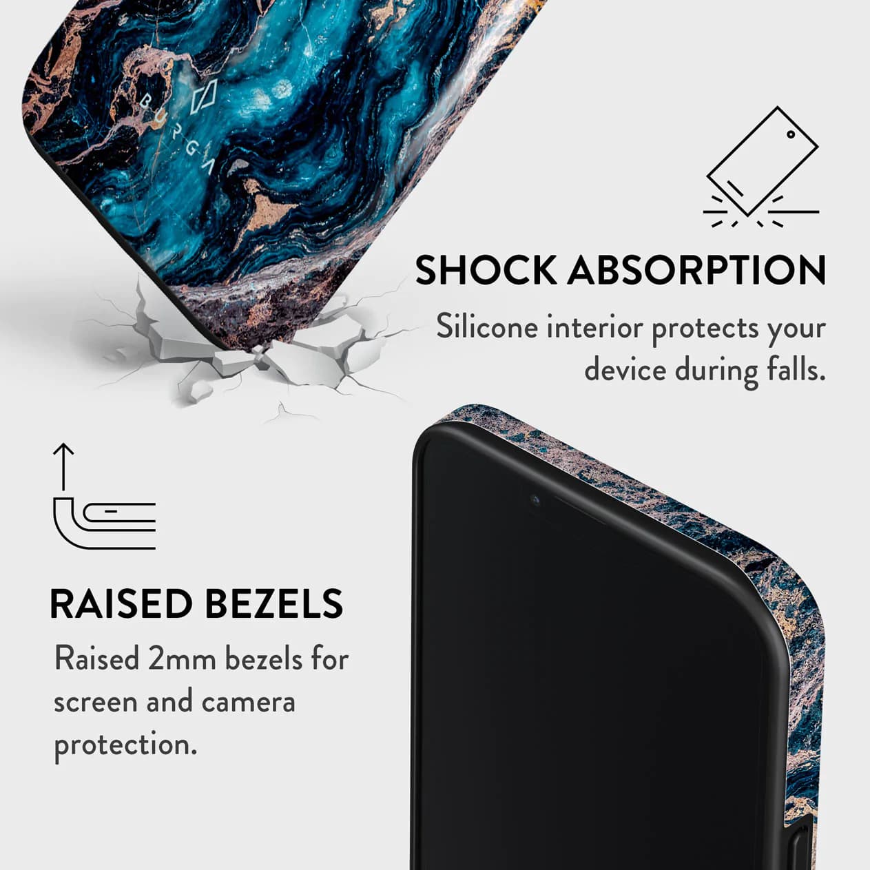 Burga iPhone 14 Plus Fashion Tough Σκληρή Θήκη - Mystic River