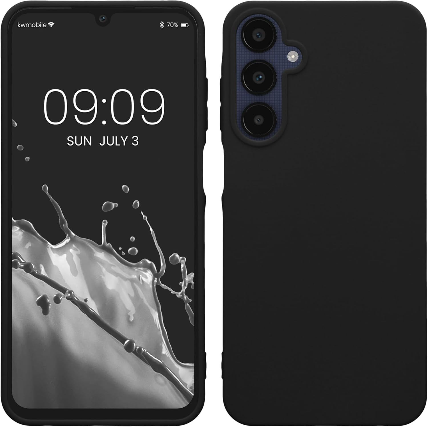 KW Samsung Galaxy A25 5G Λεπτή Θήκη Σιλικόνης TPU - Black