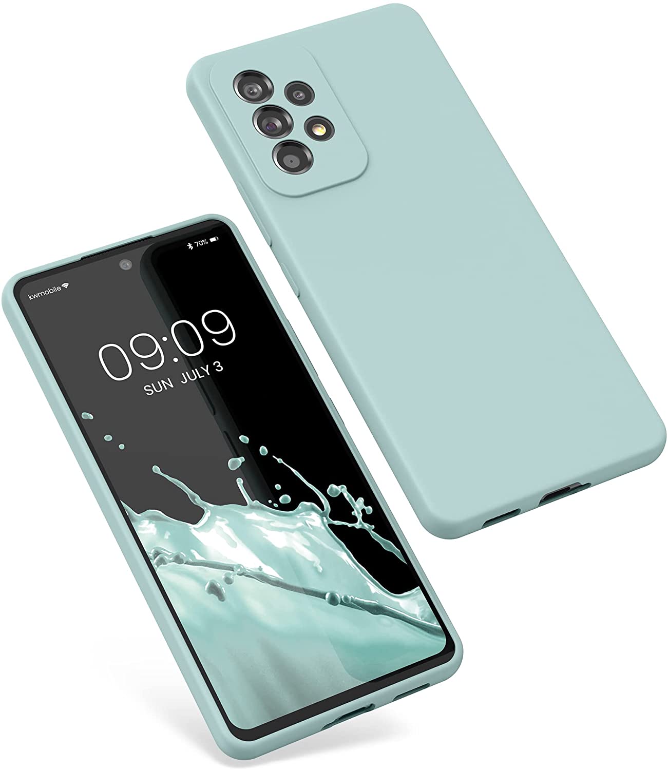 KW Samsung Galaxy A53 5G Θήκη Σιλικόνης Rubber TPU - Frosty Mint - 57835.200 - likebrands.gr