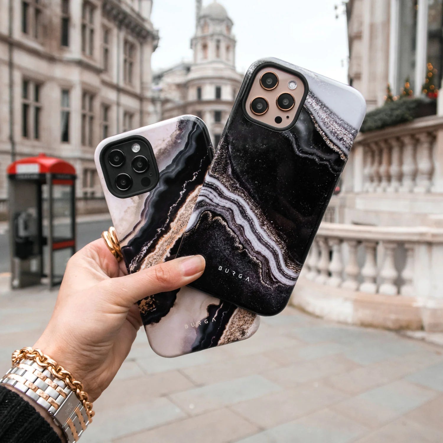 Burga iPhone 15 Pro Max Fashion Tough MagSafe Σκληρή Θήκη με MagSafe - Magic Night