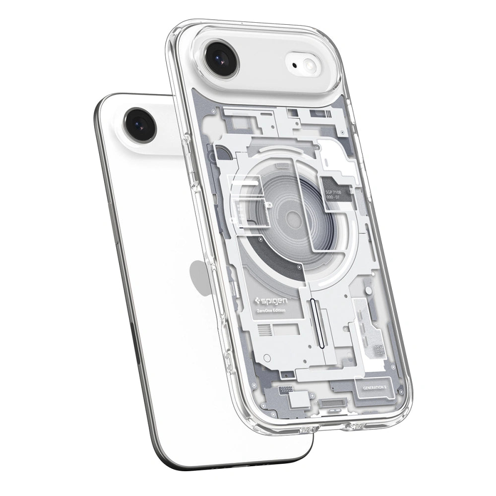 Spigen iPhone Air - Ultra Hybrid Mag - Σκληρή Θήκη με Πλαίσιο Σιλικόνης Και MagSafe - Zero One White