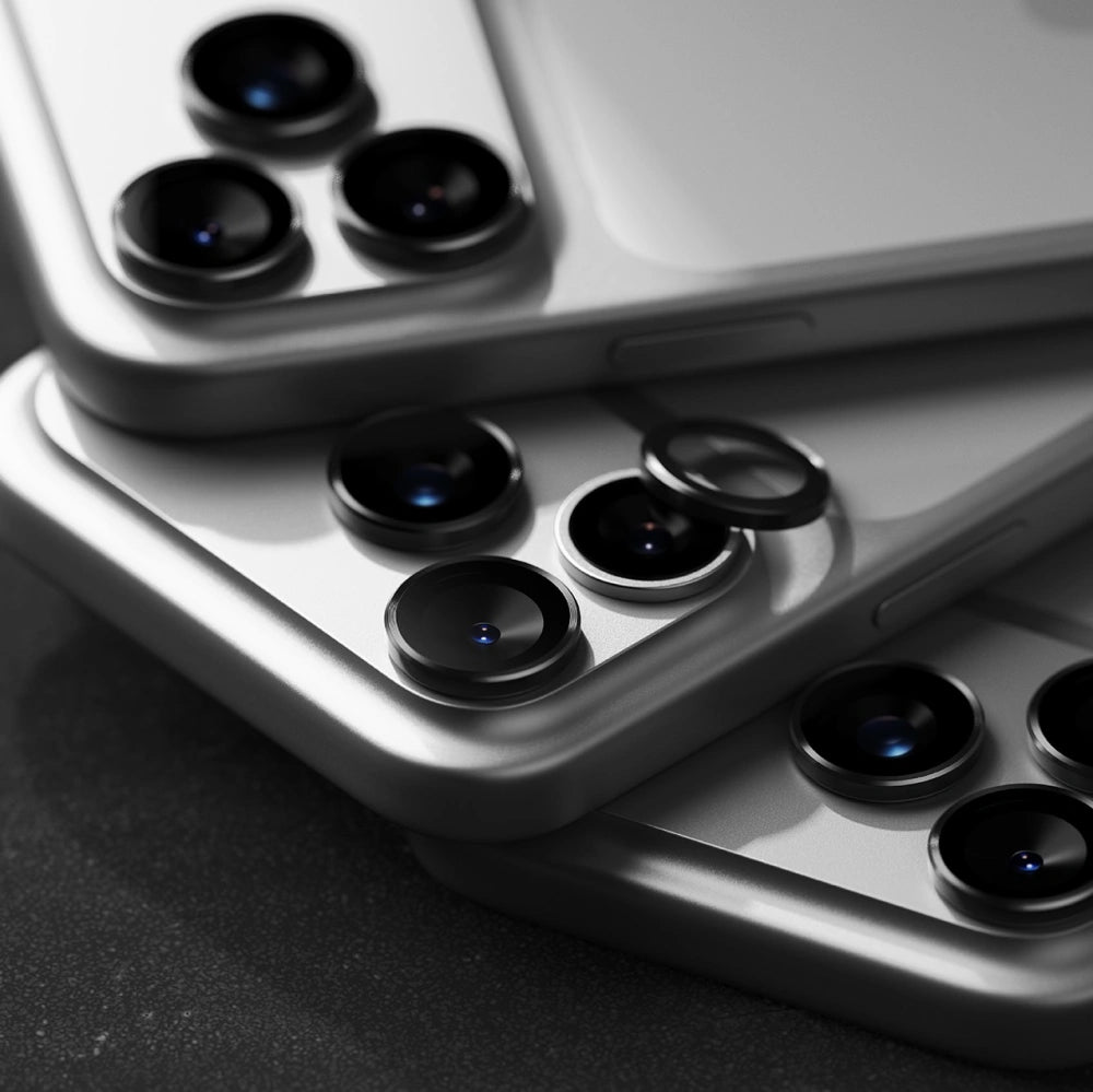 Ringke iPhone 17 Pro / iPhone 17 Pro Max Camera Frame - Αντιχαρακτικό Γυαλί για την Κάμερα - 2 Τεμάχια - Black