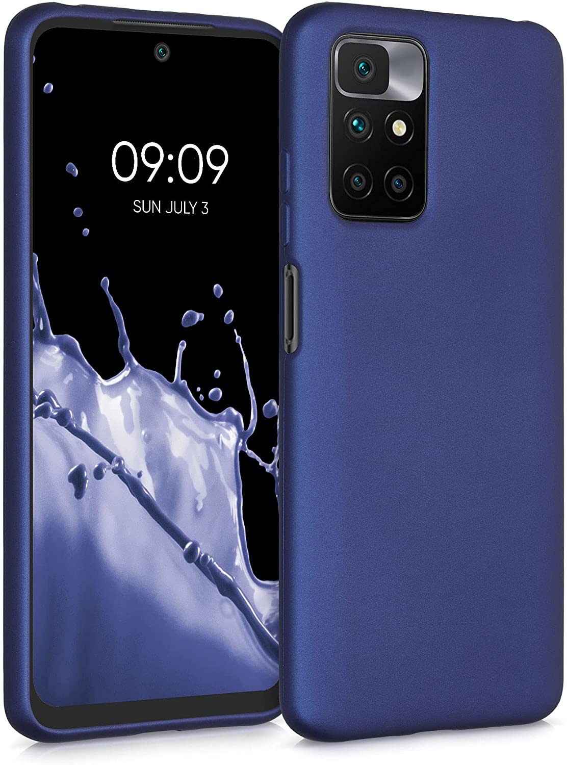 KW Xiaomi Redmi 10 Θήκη Σιλικόνης TPU - Metallic Blue - 56149.64