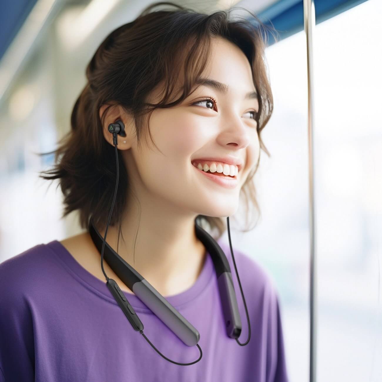 Acefast N1 Ασύρματα Ακουστικά για Κλήσεις / Μουσική Bluetooth 5.3 - Black