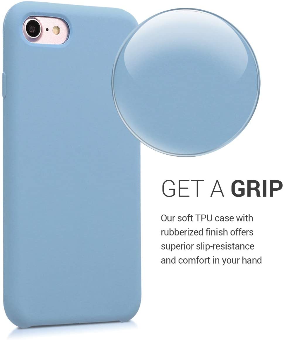 KW iPhone SE 2022 / SE 2020 / 7 / 8 Θήκη Σιλικόνης Rubber TPU - Dove Blue - 40225.161