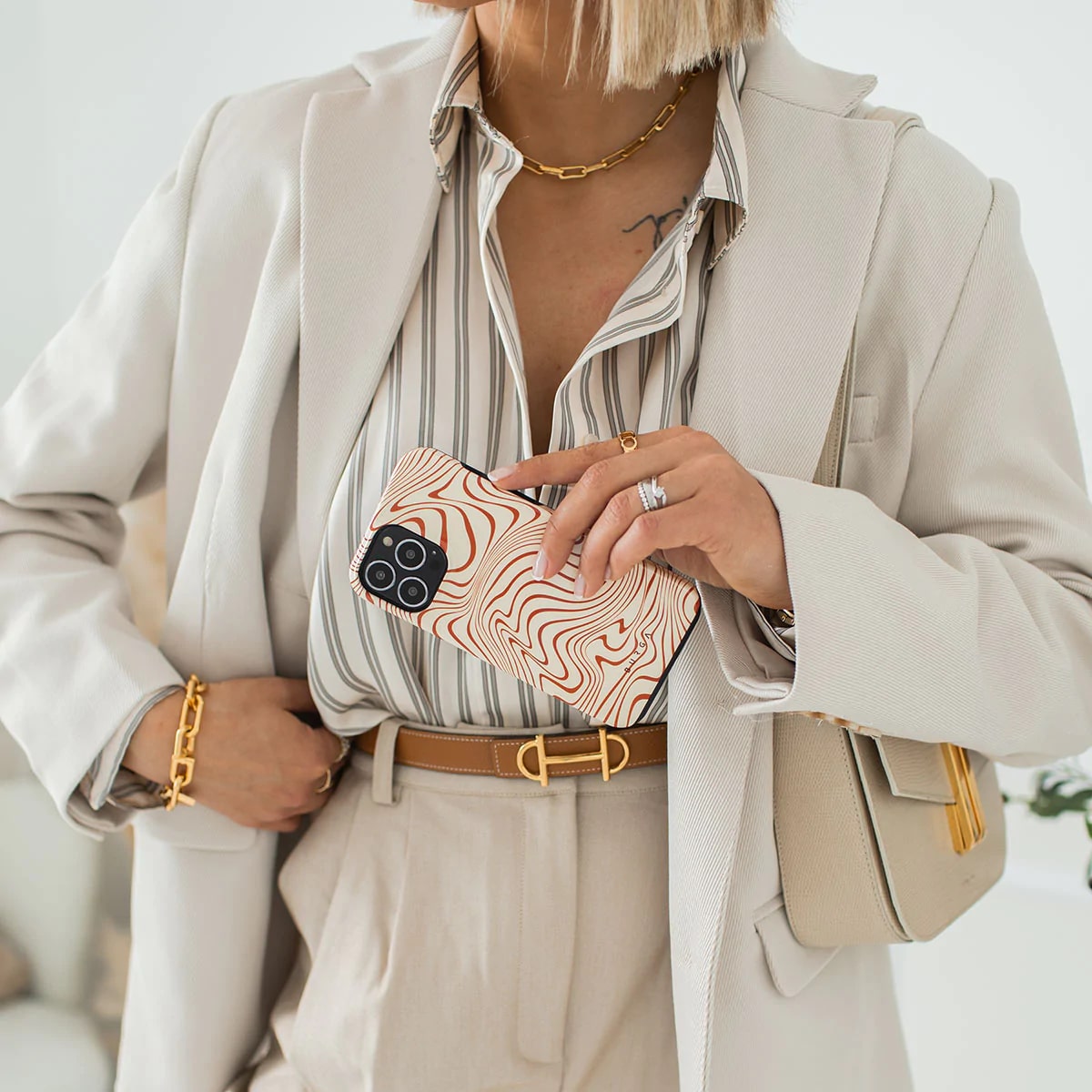 Burga iPhone 14 Pro Max Fashion Tough Σκληρή Θήκη - Déjà Vu