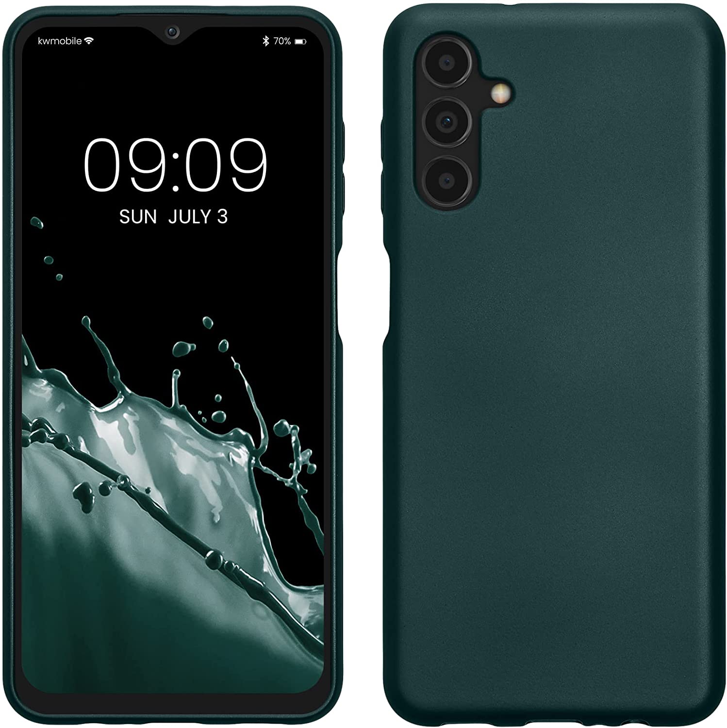 KW Samsung Galaxy A04s Θήκη Σιλικόνης TPU - Metallic Petrol - 60135.14