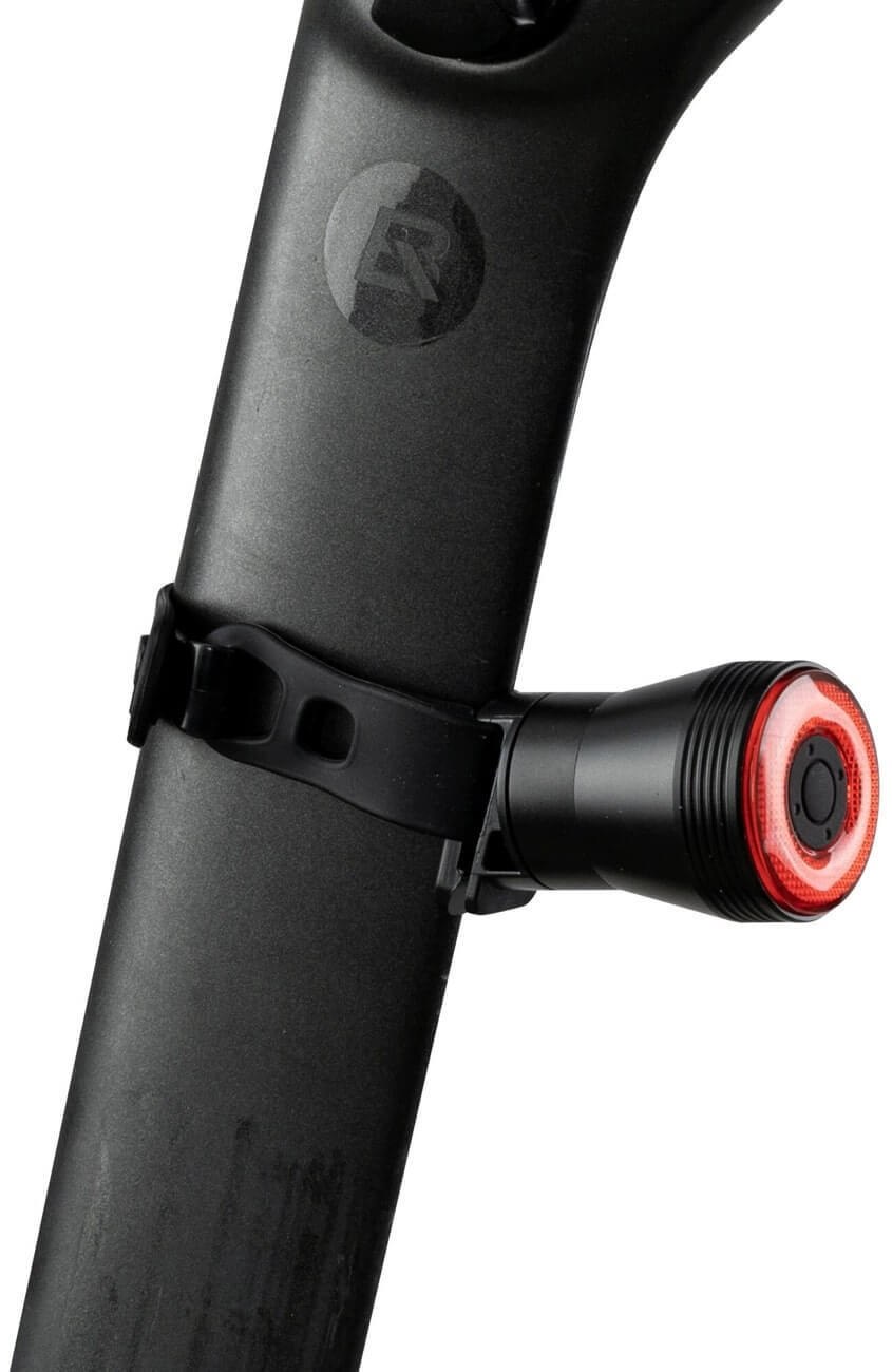 RockBros Q5 Επαναφορτιζόμενο Πίσω Κόκκινο Φως Ποδηλάτου με Αισθητήρα Φρένων - Black