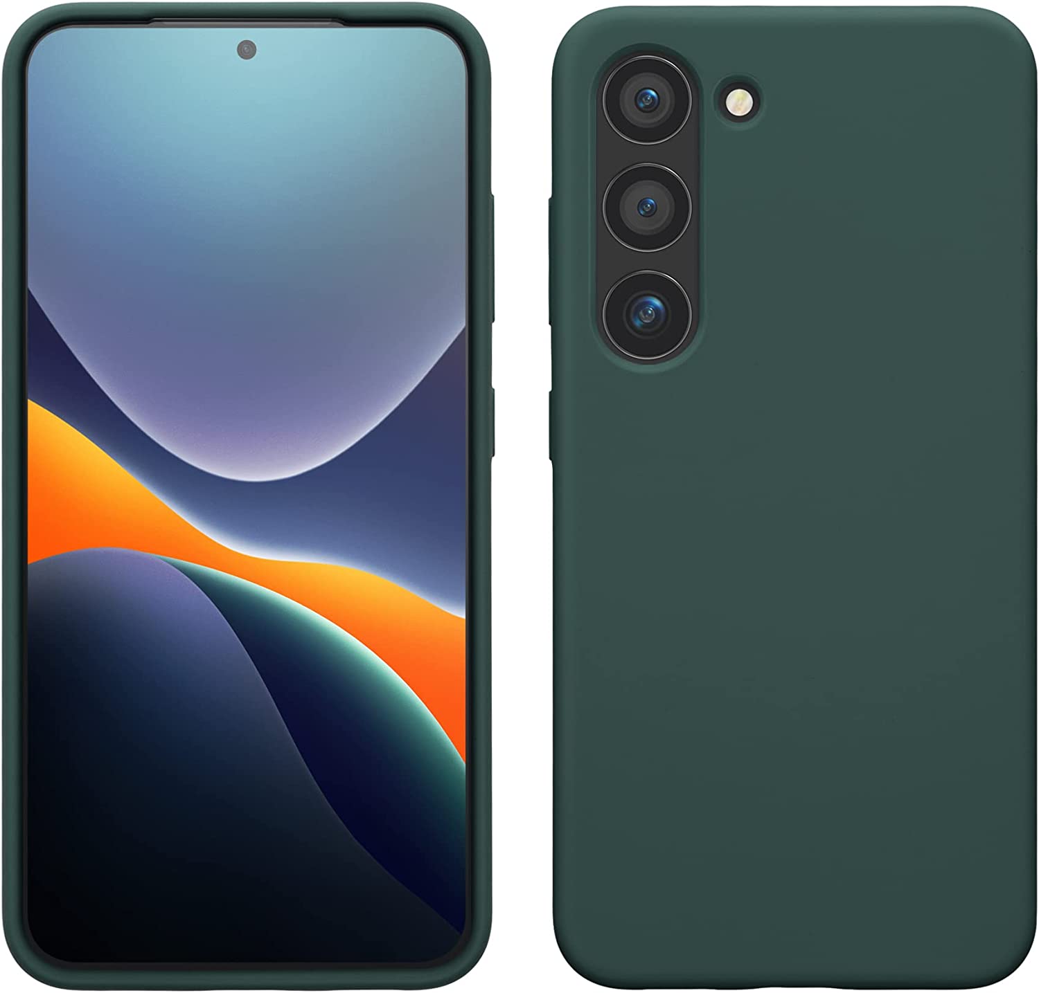 KW Samsung Galaxy S23 Θήκη Σιλικόνης Rubberized TPU - Teal Green - 60273.171