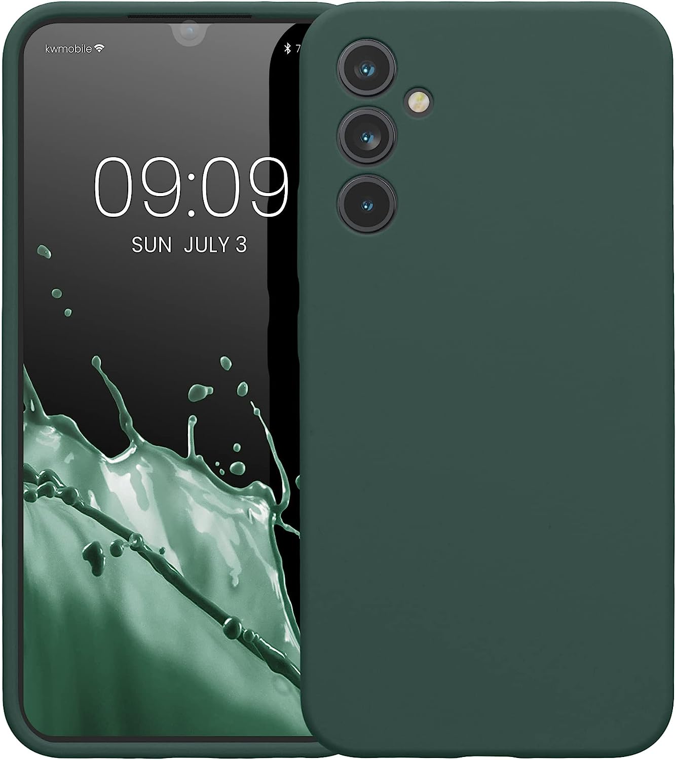KW Samsung Galaxy A34 5G Θήκη Σιλικόνης Rubber TPU - Blue Green - 60807.171