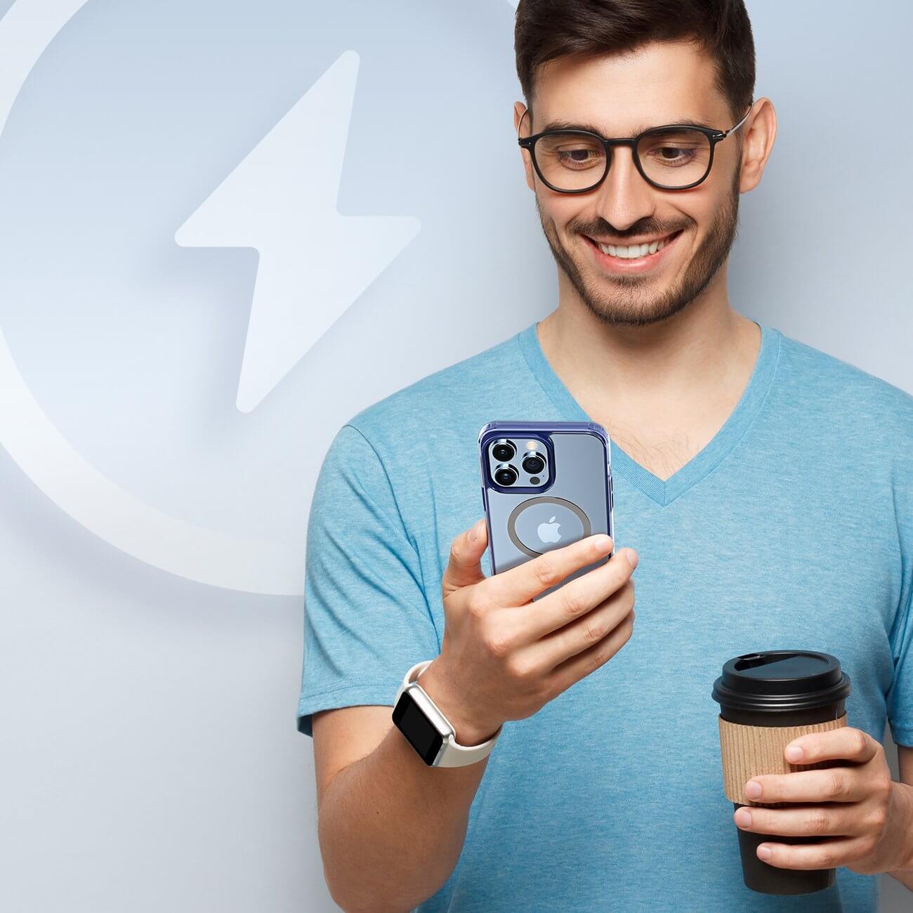 Dux Ducis iPhone 14 Pro Clin2 Θήκη με MagSafe - Διάφανη / Blue