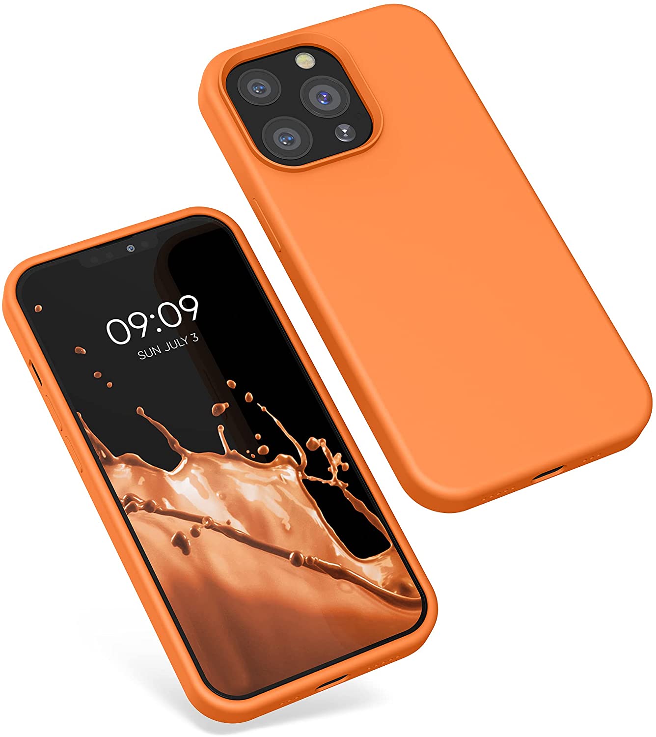 KW iPhone 13 Pro Θήκη Σιλικόνης Rubberized TPU - Cosmic Orange - 55880.150