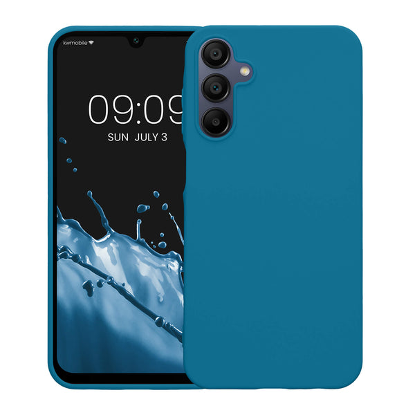 KW Samsung Galaxy A15 4G / A15 5G Λεπτή Θήκη Σιλικόνης TPU - Caribbean Blue - likebrands.gr