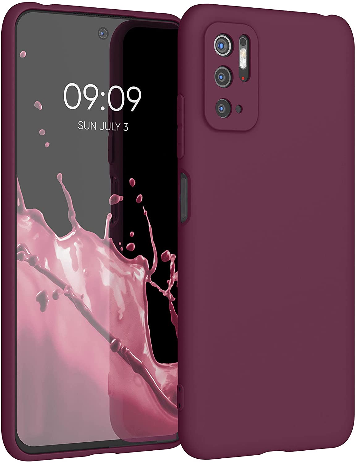 KW Xiaomi Poco M3 Pro 5G Θήκη Σιλικόνης TPU - Bordeaux Purple - 55363.187