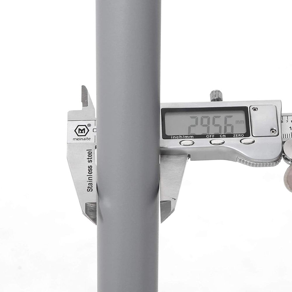 Songmics Επιδαπέδια Επεκτεινόμενη Μεταλλική Κρεμάστρα - Ράγα Ρούχων με Ράφι - Grey - LLR13GY