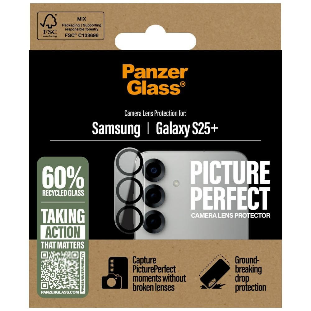PanzerGlass Samsung Galaxy S25 Plus Picture Perfect Αντιχαρακτικό Γυαλί για την Κάμερα - Διάφανο