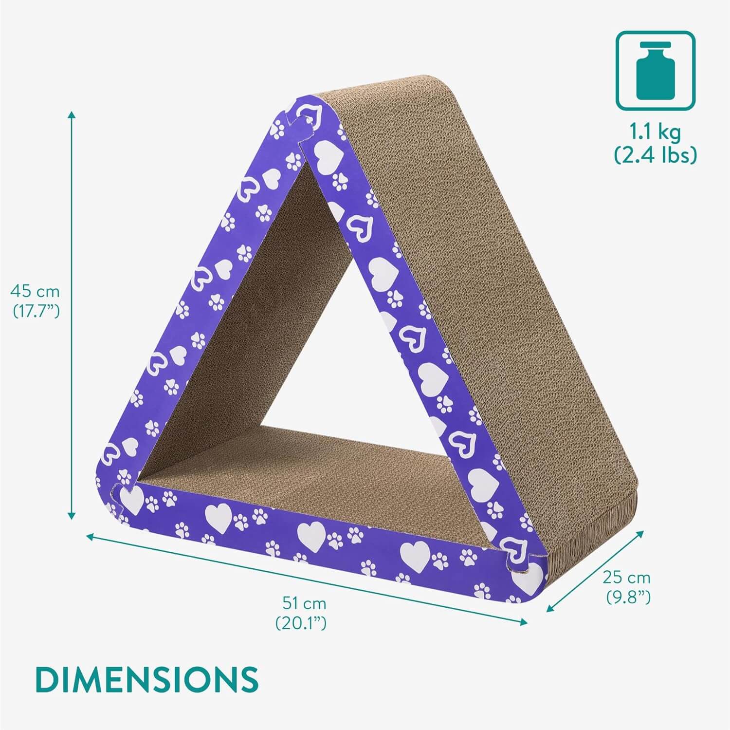 Navaris 3-σε-1 Πολυμορφικό Ονυχοδρόμιο για Γάτες - 51 x 25 x 45 cm - Brown - NAV000025ZF001C